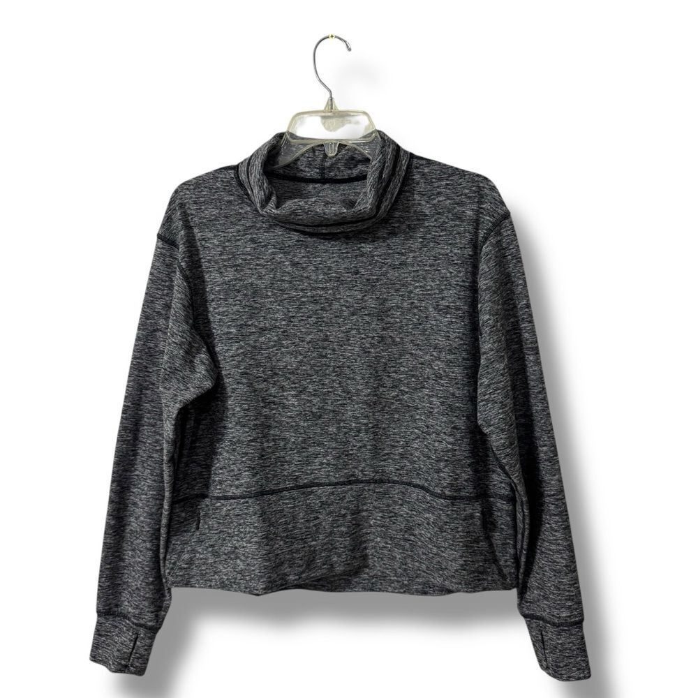 Lululemon Ready to Rulu Fleece Pullover Heather Grey Size 8 Athleisure Cozy